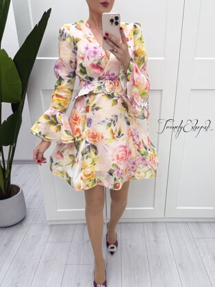 Elegantné šaty MONALI kvetinové B892