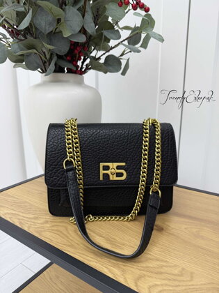 Koženková crossbody kabelka Regina Schrecker - čierna A2327