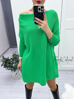 Oversize pletený sveter Neone - zelený S678