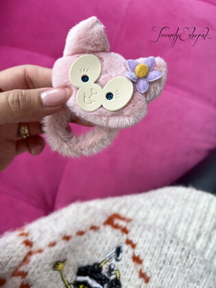 Detská gumička Monkey - ružová S2848
