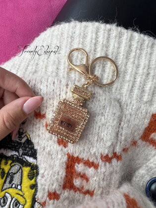 Kľúčenka Perfume - zlatá S2845