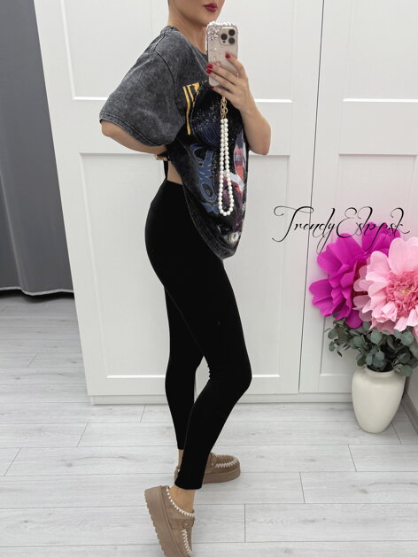 THERMO bambusové legíny - čierne C150