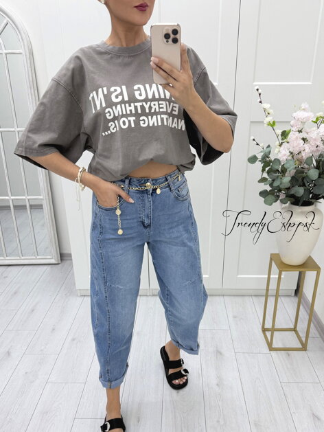 Oversize tričko s nápisom WINING IS´NT EVERYTHING WANTING TO IS - fango C1310