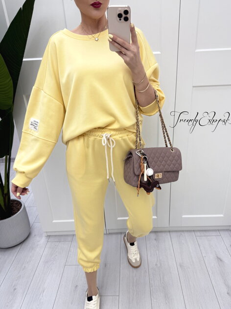 Tepláková súprava Gabriel - svetložltá B321