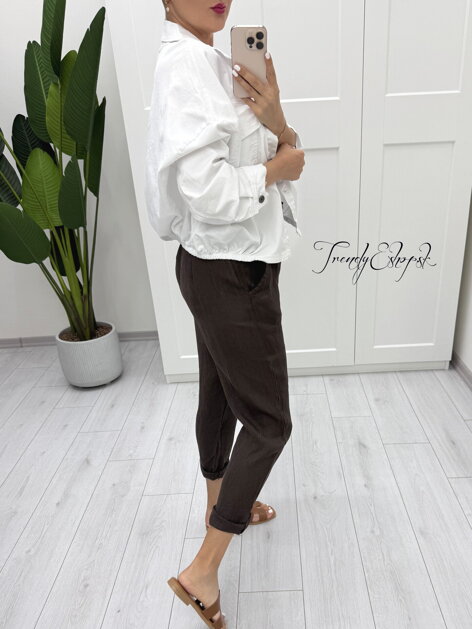 Bavlnená bundička MIGLIO - biela B1399