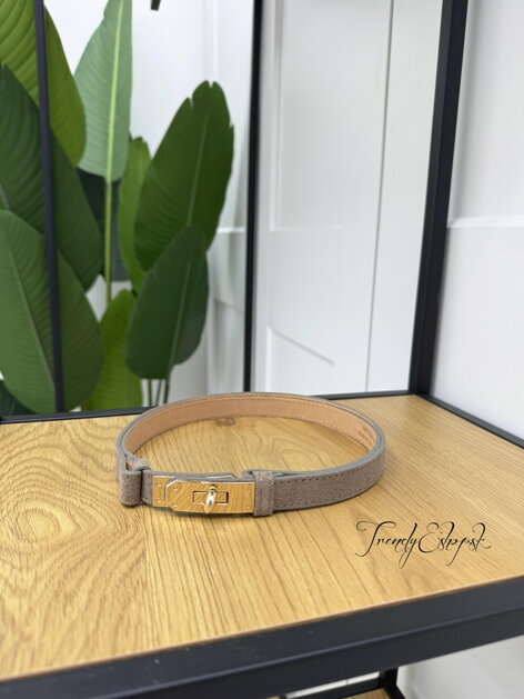 Rastúci kožený opasok z brúsenej kože - fango