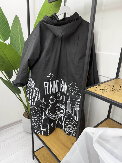 PREDOBJEDNÁVKA Pršiplášť DOG - čierny B988