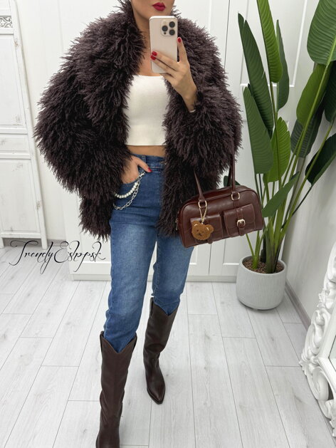 Rifle s perličkovo-retiazkovým príveskom - modré B1779