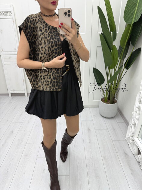 Leopardia vesta Unika - hnedo-čierna B1804