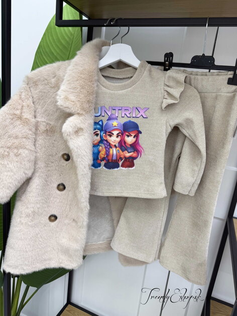 Detský komplet HUNTRIX - béžový B2225