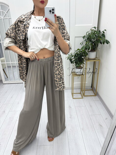 OVERSIZE leopardia košeľa Abby - hnedo-čierna A1275 OVERSIZE leopardia košeľa Abby - hnedo-čierna A1275