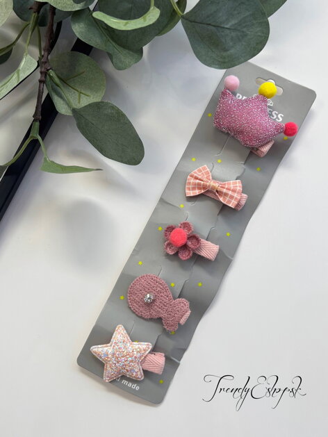 Set sponiek Metalická Korunka - staroružový S2161