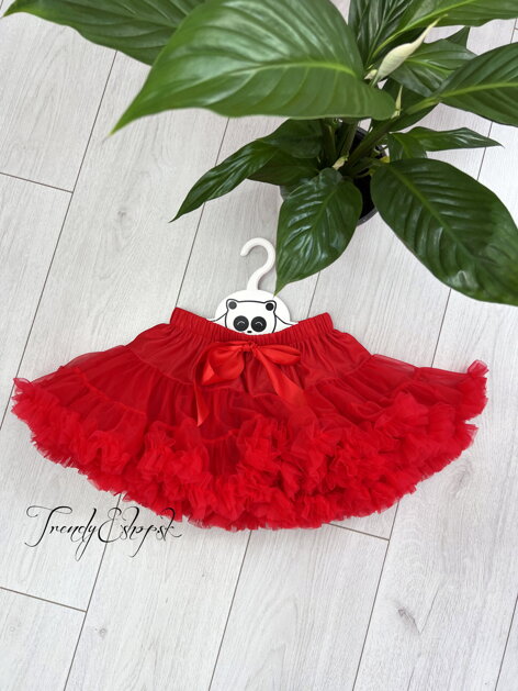 Detská suknička Tutu - Dolly - červená L2858